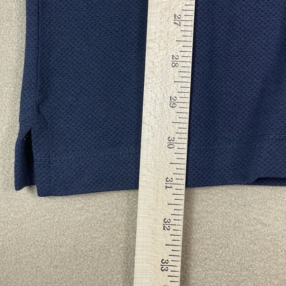 Mack Weldon Polo Shirt Mens Large Blue Chest Pocket Stretch Breathable Stretch - Picture 5 of 9